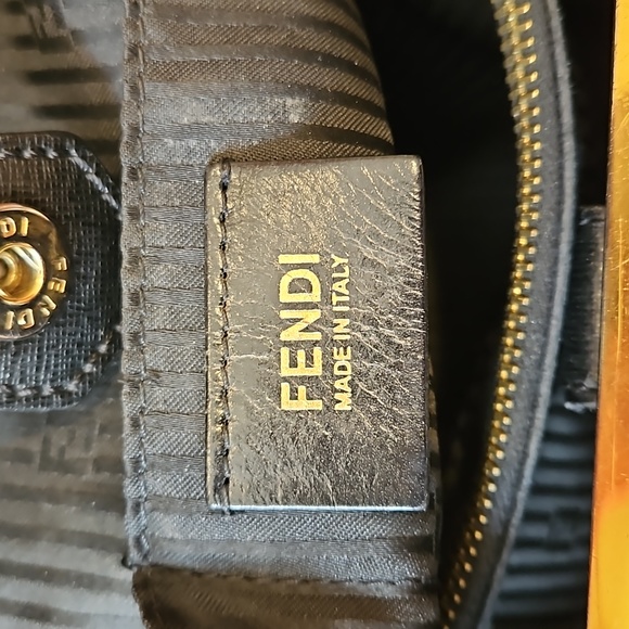 Fendi 2 Jours Black Leather Bag - Picture 11 of 15